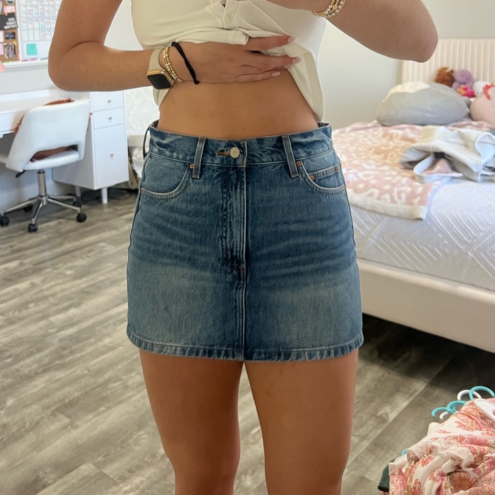 Denim Mini Skirt